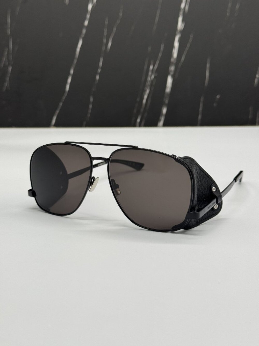 NEW SAINT LAURENT BLACK GRAY WOMEN AVIATOR SL653 LEON 002 SUNGLASSES SL 653 LEON